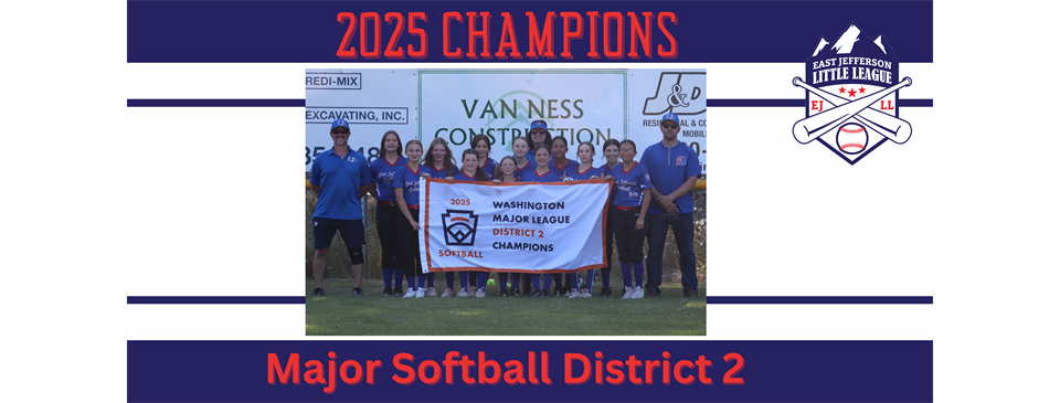 Major Softball Dist. 2 Champions